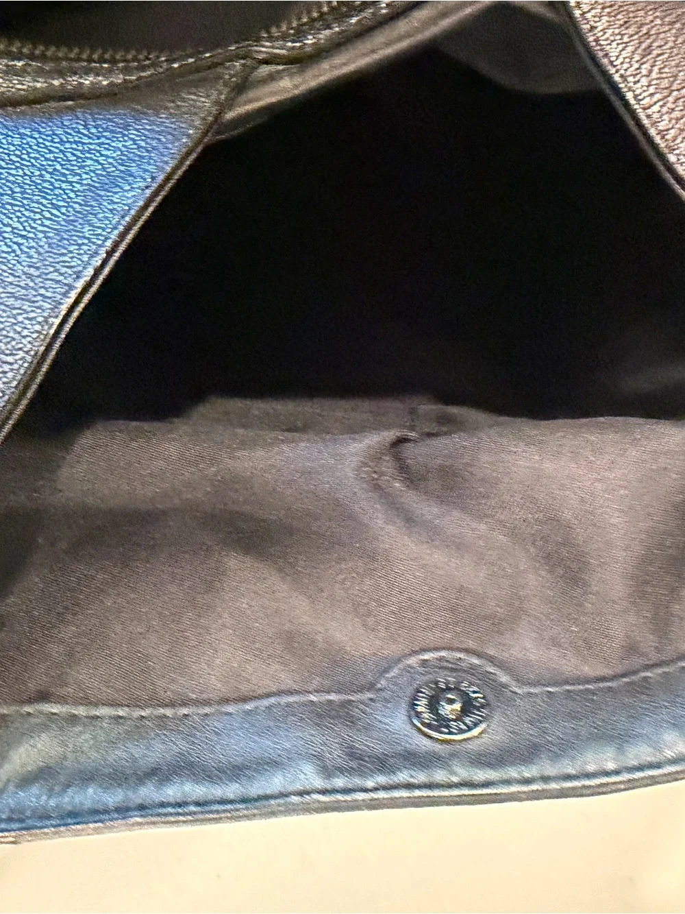Coach Black Pebbled Leather Messenger Bag